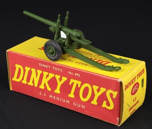 Dinky toys 692 5.5 medium gun ff584 back