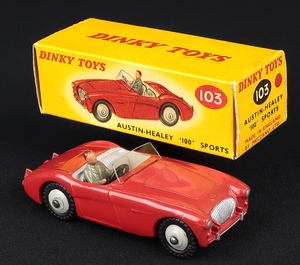 Dinky toys 103 austin healey 100 sports car ff585 front