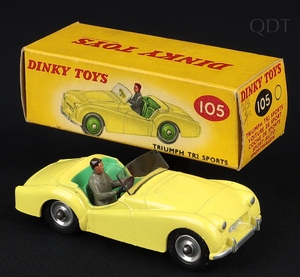 Dinky toys 105 triumph tr2 ff651 front