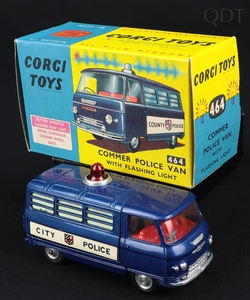 Corgi toys 464 commer police van city ff698 front