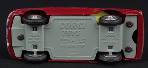 Corgi toys 222 renault floride ff699 base