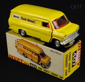 Dinky toys 407 ford hertz transit van ff731 front