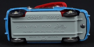 Corgi toys 240 ghia fiat jolly ff741 base