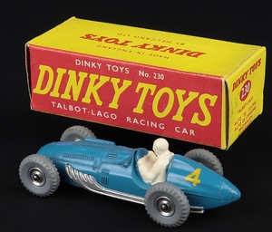 Dinky toys 230 talbot lago racing car ff753 back