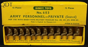Dinky toys 603 army personnel private ff516 front