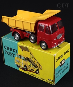 Corgi toys 458 erf earth dumper truck ff871 front