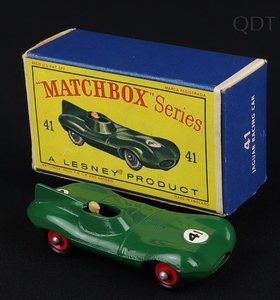 Matchbox models 41b jaguar d type ff872 front