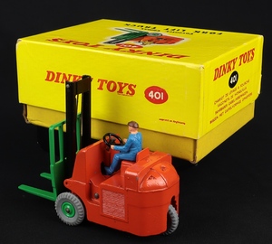 Dinky toys 401 fork lift truck ff893 back