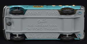 Corgi toys 447 wall's ice cream van ff896 base