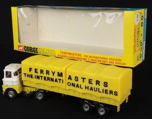 Corgi toys 1147 ferrymasters scammell tractor unit trailer ff897 back