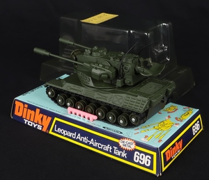 Dinky toys 696 leopard anti aircraft tank ff902 back