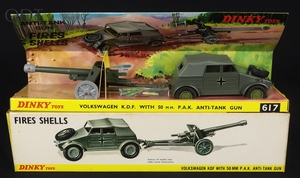 Dinky toys 617 volkswagen kdf pak anti tank gun ff905 front