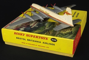 Dinky supertoys 998 bristol britannia airline ff954 back