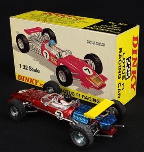 Dinky toys 225 lotus f1 racing car ff986 back