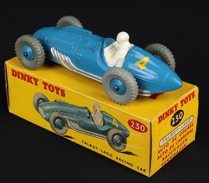 Dinky toys 230 talbot lago racing car ff992 back