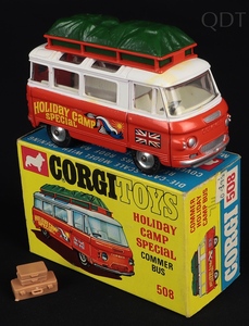 Corgi toys 508 holiday camp special commer bus ff999 front
