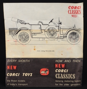 Corgi classics 9021 1910 daimler gg45 leaflet