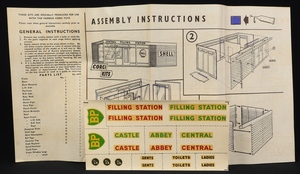 Corgi kits 608 shell filling station gg57 leaflet