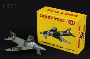Dinky toys 734 supermarine swift gg74 front