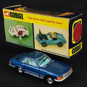Corgi toys 393 mercedes 350sl gg141 front