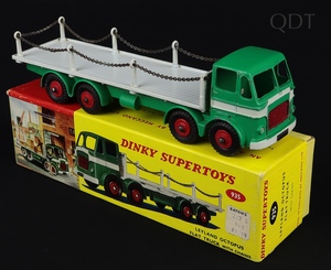 Dinky supertoys 935 leyland octopus flat truck chains gg187 front