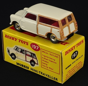 Dinky toys 197 morris mini traveller gg194 back