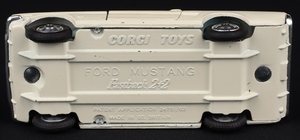 Corgi toys 325 ford mustang fastback competition model cc447 base