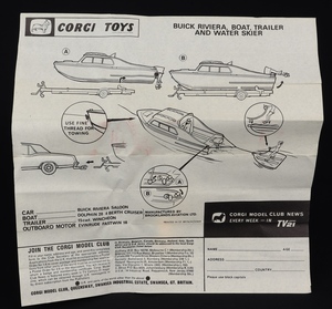 Corgi toys gift set 31 riviera cc450 leaflet