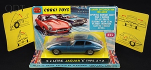 Corgi toys 335 4.2l jaguar e type gg216 front