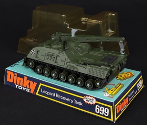 Dinky toys 699 leopard recovery tank gg238 back