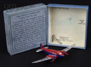 Dinky toys 62k king's aeroplane gg270 front