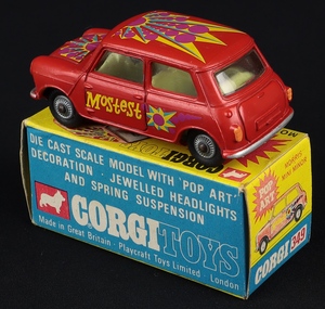 Corgi toys 349 morris mini minor pop art mostest gg274 back