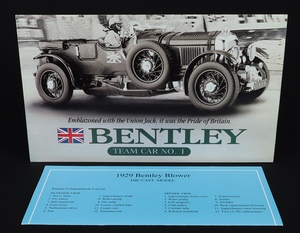 Danbury mint bentley 1929 blower gg280 leaflets