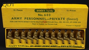 Dinky toys 603 army personnel private gg299 front