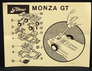 Tekno models 930 monza gt 930 gg321 leaflet