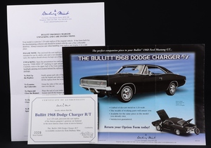 Danbury mint bullitt dodge charger gg362 leaflets