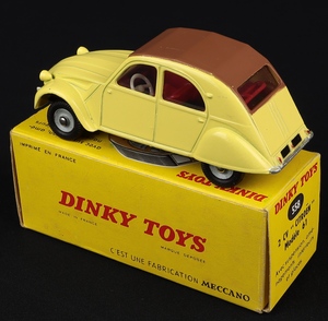 French dinky toys 558 citroen 2cv gg398 back
