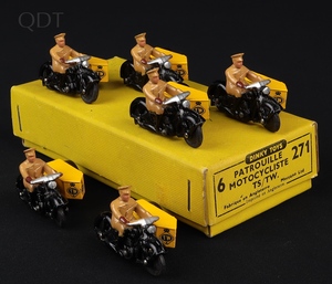 Dinky toys 271 motorcycle patrol ts tw gg367 front