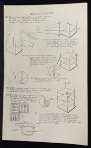 Dinky shop display  stand 1950's wooden gg426 leaflet