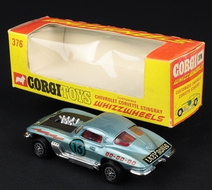 Corgi toys 376 chevrolet corvette stingray gg477 back