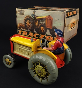 Mettoy 3263 mechanical tractor gg497 back