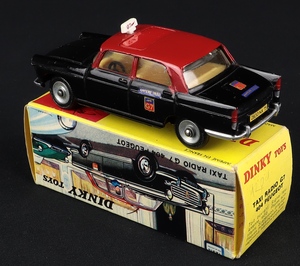 French dinky 1400 taxi radio 404 peugeot gg501 back
