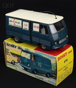 French dinky 570 peugeot van allo fret gg513 front