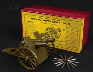 Britains models 1201 r.a. gun gg557 front