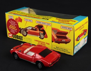 Corgi toys 342 lamborghini miura fighting bull gg572 back