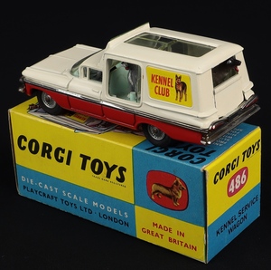 Corgi toys 486 kennel service wagon four dogs chevrolet gg655 back