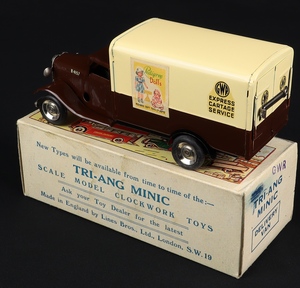 Tri ang minic models 79m gwr delivery van gg659 back