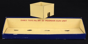 Dinky toys 697 25 pounder field gun set gg854 box