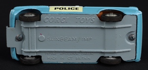 Corgi toys 506 police sunbeam imp gg856 base