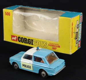 Corgi toys 506 police sunbeam imp gg856 back